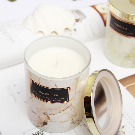 Hot sale own brand custom private label scented candles UK for home fragrance with lid